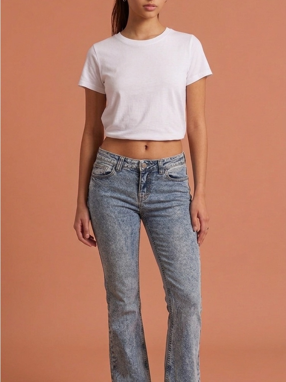 Brandy Melville Light Blue Flare Jeans
